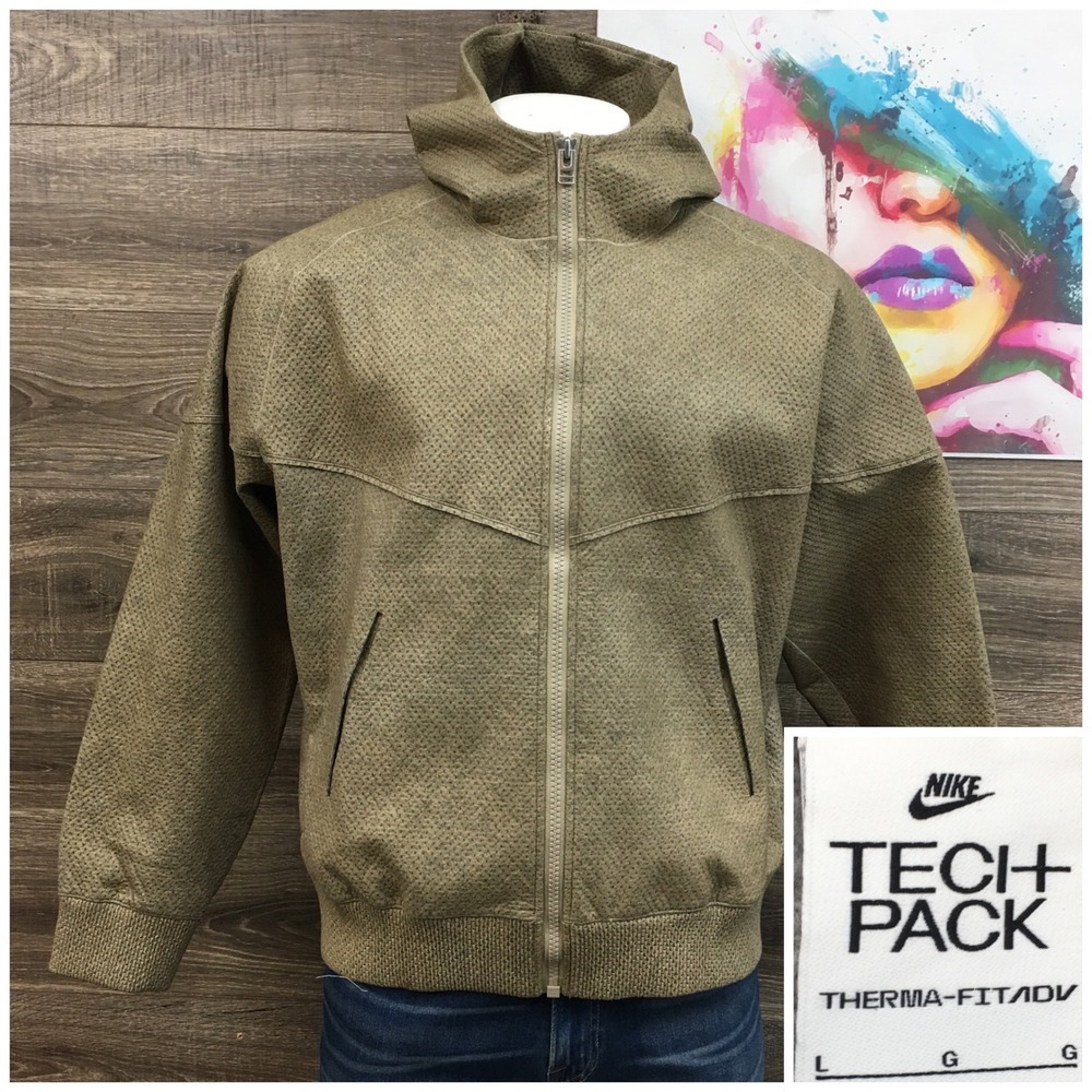 Nike ADV Tech‎ Pack Fleece Forward Windrunner Full Zip Mens Size L FB7413-720